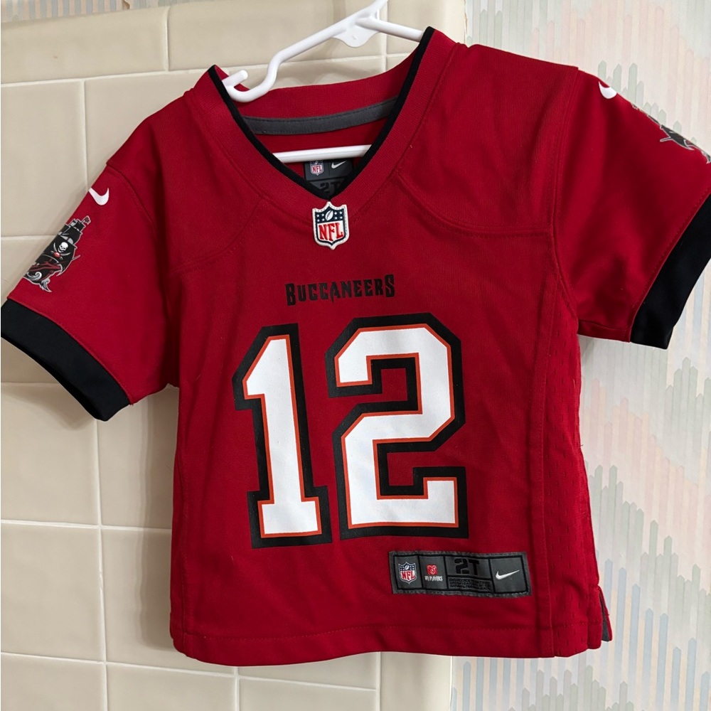 Tom Brady Nike NFL Tampa Bay Buccaneers #12 On Field jersey size 2T schwoosh